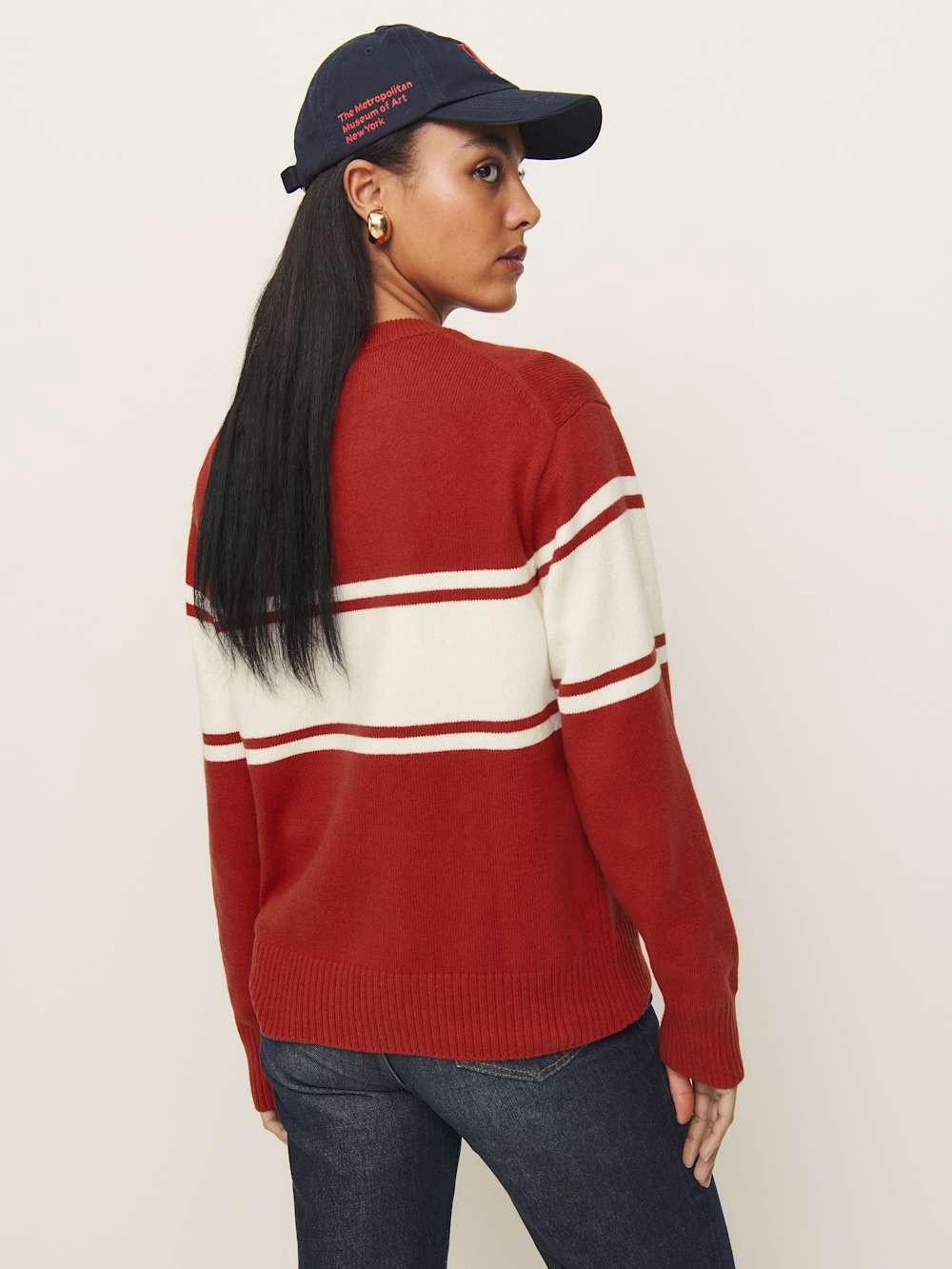 Reformation Fields Cashmere Blend Oversized Crewneck Sweater - Picture 3 of 6